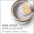 AMY HOWARD AT HOME Chalk-Based One Step Paint for Furniture, Cabinetry, Decor, Finish, and More | No Stripping, Sanding, or Priming | Ultra-Light Base | 16 Ounce | Spa White