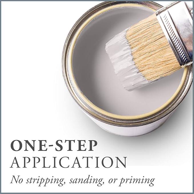 AMY HOWARD AT HOME Chalk-Based One Step Paint for Furniture, Cabinetry, Decor, Finish, and More | No Stripping, Sanding, or Priming | Ultra-Light Base | 32 Ounce | Spa White