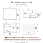 QILIPSU Waterproof Junction Box IP67 Outdoor Plastic Electrical Project Enclosure Weatherproof with Mounting Plate, Wall Brackets, Hinged Clear Cover 14.8"x10.8"x6.1" CC