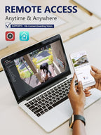 Anpviz 12MP NVR 32 Channel PoE Security Camera System, 32CH H.265+ NVR with 8TB HDD and 16 Ports PoE Switch, 24pcs 4K 8MP IP Cameras with Smart Color Night Vision, Business Surveillance, 24 Cables