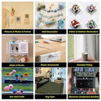 Ultra Thin Double Sided Tape Heavy Duty - 0.125mm Thick Clear Strong Adhesive Two Sided Stick Tape for Woodworking,Photos,Posters,Rugs,DIY Projects,Crafts,2 in x 66 ft Roll, Removable,Residue Free