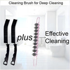 Crevice Cleaning Brush Hard Bristle Grout Brush Scrub Brush Toilet Brush Cleaning Tools Cleaning Supplies for Household Use Bathroom Kitchen 3 Pcs (Black&Pink)