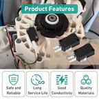 2 Pcs 7305150 Water Softener Rotor Position Switch Replacement for GE Kenmore Softener 7030705 7030713 9001800 WS21X10003 Models(Black)