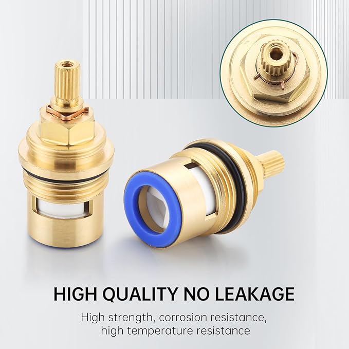 Faucet Cartridge Replacement for Kohler 1000187, Used in Deck Faucets with 3/4 inch Valves, Cold Ceramic Valve Faucet Replacement Parts (Cold 1000187)