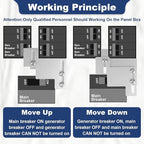 Generator Interlock Kit for Eaton Cutler Hammer Challenger, 150-200 Amp Panels, 1 1/4 to 1 1/2 Inch Breaker Spacing, Safe & Easy Home Generator Connection(BR-200)