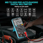 15B Digital Multimeter Tester, Voltmeter, Vehicle Detector 4000 Counts, Auto-Ranging for AC/DC Voltage and Current, Ohm, Capacitance, Frequency, High-Precision Large Screen Display for Clear Viewing