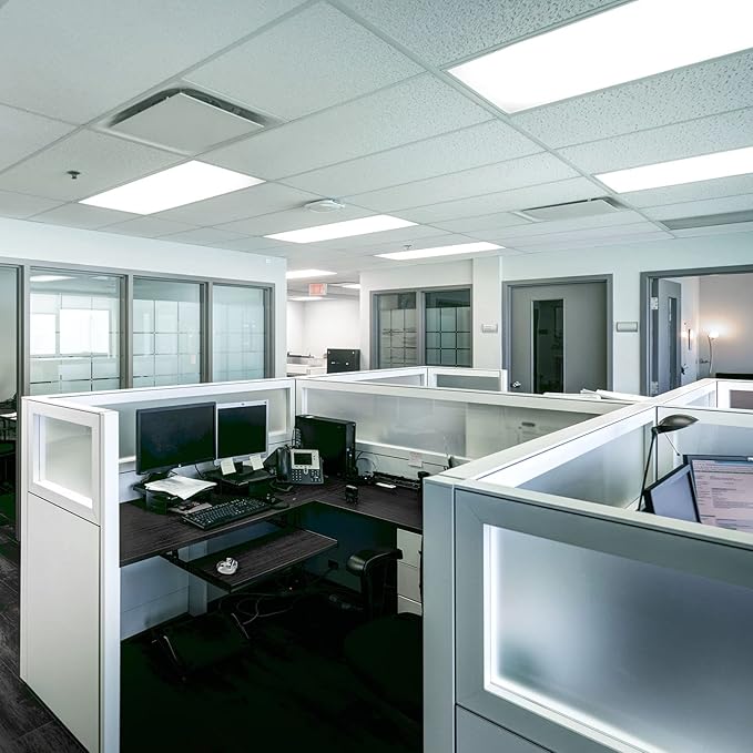 LUXRITE F17T8/850 17W 24 Inch T8 Fluorescent Tube Light Bulb, 5000K Bright White, 1350 Lumens, G13 Medium Bi-Pin Base, LR20753, 6-Pack