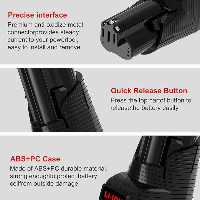 Mrupoo 2Pack 2.5Ah Replace for Milwaukee M12 Battery Compatible with Milwaukee Battery Charger and 12 Volts Cordless Power Tools