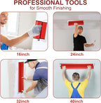 DEKEones 32Inch/80CM Skimming Blade, Stainless Steel Drywall Smoothing Spatula for Large Working Area Wall Decoration Construction Tool