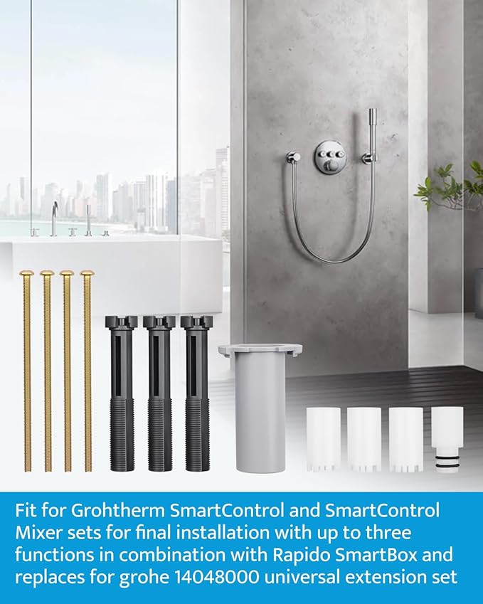 Replacement for Grohe 14048000 Universal Extension Set，Fit for Grohtherm SmartControl Trims，25MM Universal Extension Set