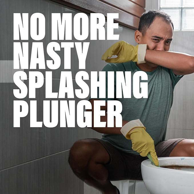 Green Gobbler Liquid Toilet Plunger | Clog Remover | Safe for Toilets and Septic | No Plunger Needed | 5 Uses