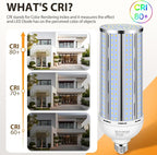 4 Pack 150W Corn LED Light Bulb,Fanless 5000K Daylight(1500 Watt Equivalent) E26/E39 Large Mogul Base LED Cob Lamp 21,500LM for Outdoor Indoor Garage Warehouse Factory Workshop Street Backyard