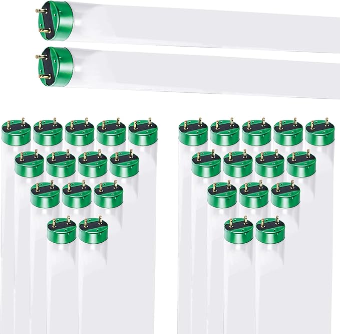 DYSMIO Case of 30 48 inch 32 Watts T8 High CRI Fluorescent Tube Light eco- Friendly Replacement Bulbs with Alto II Technology- 30 Pack 3000K - Warm White