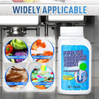 Pipeline Dredging Agent, 350ml Drain Clog Remover Agent, Quick Cleaning Drain Toilet Cleaner Tool, Powerful Sink and Dr-ain Cleaner Powder for Kitchen Toilet (2Pcs)