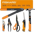 Fiskars Home Essentials Tool Kit with PowerGear Lopper, Shears, Bypass Pruner, Folding Saw with 2 Blades, IsoCore Hammer, and Utility Knife, for Indoor Use and Outdoor Gardening (6 Piece Kit)