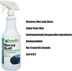GreenFist Spray Buff Restorer Renewing Floor Finish Wax Polisher Buffer[ Removes Surface Marks, Conditioned, Dry and Spotless Floors ], 32 Fluid Ounce