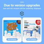 USKICH 48 Pack Water Bottle Cleaning Tablets,Water Bottle Cleaner Great for Stainless Steel, Thermos, Tumbler, Insulated and Reusable Water Bottles,Removes Stubborn Stains and Odors