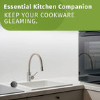 Brheez Stainless Steel Cleaner Scouring Pads [12 Pack] - Industrial & Commercial Strength Large Cleaning Supplies Dish Sponge - Individually Wrapped 80 Gram