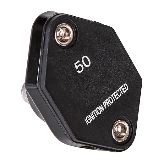 GLOSO Circuit Breaker Car Truck RV Automotive Marine Boat 51 Series T1 Auto Reset Mini Panel Mount #10-32 Threaded Stud w/Nylock 32Vdc (50A)