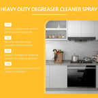 Clean Kitchen Oil Stains, Heavy Duty Kitchen Degreaser Spray, 4 fl oz, Strong Oil Stain Remover for Stoves and Range Hoods