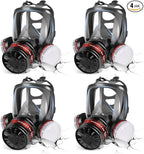 Full Face Gas Mask - Gas Masks Survival Nuclear and Chemical, Reusable Respirator Mask