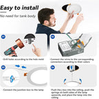 CHARKEE 24 Pack 4 Inch 5CCT Ultra-Thin LED Recessed Ceiling Light with Junction Box, 2700K/3000K/3500K/4000K/5000K, 750LM, 9W Equivalent to110W, Dimmable Canless Downlights, ETL & Energy Star & FCC