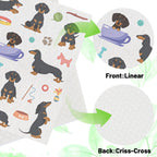 Dachshund Dog Gifts Swedish Dishcloths, 6 Pack Swedish Dish Cloths for Kitchen, Dog Absorbent Reusable Cellulose Sponge Cloths Kitchen Towels