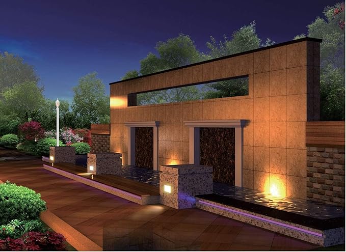 LIT-PaTH LED Outdoor Post Lighting Fixture, Pole Lantern, 9.5W 800 Lumens, 3000K Warm White, Aluminum Housing Plus Glass, Matte White Finish, 2-Pack