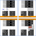 Generator Interlock Kit Compatible with GE General Main 150 or 200 Amp Panels, 1-1/4" Spacing Between Main and Branch Breakers, Electrical Interlock Kit