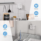 Surge Protector 8 Outlet Extender, TESSAN Multi Outlet Splitter with 3 USB Wall Charger (1 USB C), 3-Sided Multiple Plug Power Strip 1700J, Charging Station for Home Office Dorm Room Essentials