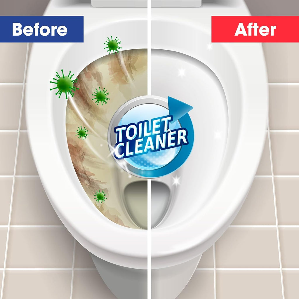 AZEN 5 Pack Pumice Stone for Cleaning, Pumie Scouring Stick with Handle, Pumice Stone Toilet Bowl Cleaner, Hard Water Stain Remover for Toilet, Bathroom, Kitchen Sink, Grill