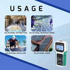 1800W Solar Panel Tester Photovoltaic Multimeter with Smart MPPT Detection for Solar PV Panel Data & Troubleshoot Measures, 24V | 48V | 120V Systems Overload Protection for PV Systems, Data Analysis