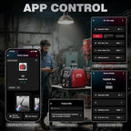 ARCCAPTAIN iControl TIG 205P Pro Welder With APP Control, 5 In 1 DC/Pulse/Lift/Spot TIG & Stick, Dual Voltage 120V/240V TIG Welding Machine With Large LED Display, 2T/4T, Smart Fan, Safety Protection