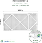 14x30x1 Air Filter 4 Pack, MERV 8 Pleated Dust Defense Air Filters Replacement Air Conditioner HVAC AC Furnace Filter, Durable and Lightweight