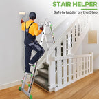 Ladder, Multi Position 6 Step Ladder Extension, 22 Ft Anti-Slip A Frame Compact Folding Ladder, 330LBS Adjustable Telescopic Aluminum Ladders for Home Stairs Roof Outdoor, Escaleras para Casa