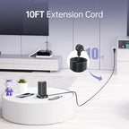 Surge Protector Power Strip Tower,10FT Extension Cord with Multiple Outlets, 12 AC 4 USB (1 USB C)，Mini Power Strip with USB Ports, Surge Protector Tower Overload Protection for Office, Desk