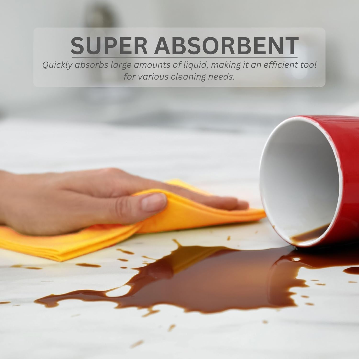 10 Pack Extra Large Original German Shammy Cloths Chamois Towels Super Absorbent for Pets, Parenting Tool Cleaning for Home and Commercial Use Wholesale Bulk (Green)