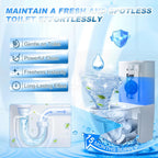 KIISIISO Toilet Bowl Cleaner Tablets, Blue Automatic Toilet Tank Cleaners, Septic-Safe Hard Water Ring Stain Remover, Toilet flush Cleaning & Deodorizer, Fresh Scent - 30 PACK