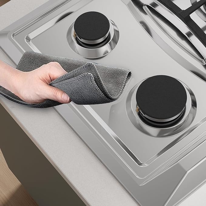 Empava 36 in. Gas Stove Cooktop 5 Italy Sabaf Sealed Burners NG/LPG Convertible in Stainless Steel, 36 Inch