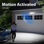 Onforu 120W 12000LM LED Security Lights Motion Sensor Outdoor, Dusk to Dawn Flood Lighting, 5 Heads 360° Wide Angle Illumination, 6500K IP65 Waterproof Hardwired Floodlight Motion Detection (Black)