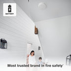 First Alert SM210L, 10-Year Sealed Battery Smoke Alarm with Safety Path Light, 1-Pack