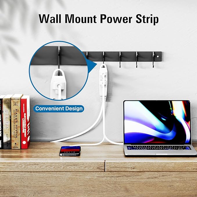 K KASONIC - 3-Feet 3 Outlet Extension Cord, UL Listed, 16/3 SJTW 3-Wire Grounded, 13 Amp 125 V 1625 Watts, Multi-Outlet Indoor/Outdoor Use, White