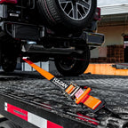 VULCAN Complete Axle Strap Tie Down Kit s - PROSeries - Includes (4) 22 Inch Axle Straps, (4) 36 Inch Axle Straps, and (4) 8' Snap Hook Ratchet Straps