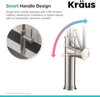 KRAUS Sellette Kitchen Bar Faucet, Oil Rubbed Bronze Finish, KPF-1681ORB