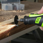 PHALANX 8V Cordless Rotary Tool Kit, 2.0 Ah Battery Rechargeable Rotary Tool with 73pcs Accessories, 5-Speed LED Light, Idea for Sanding, Carving, Polishing, Engraving, Wood Carving, Pet Grooming