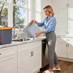 Spin Mop and Bucket Set,Detachable Double Buckets Separate Dirty Water with Stainless Steel Wringer for Floor Cleaning,Cleaning Buckets with 4 Mop Head Replacements for Household Use