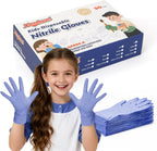 Kids Disposable Gloves, SmalNitrile Gloves for Cleaning, Cooking, Gardening