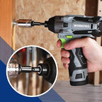 WORKPRO 9-Piece Socket Adapter Extension Set, 1/4, 3/8, 1/2-Inch Drive, 1/4-Inch Hex Shank, Impact Grade Extension Bit With Holder For Power Drill & Impact Driver