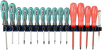 Magnetic Screwdriver Organizer, Aluminum Alloy Rail Tool Holder, Fits Up to 16 Screwdrivers (Blue)