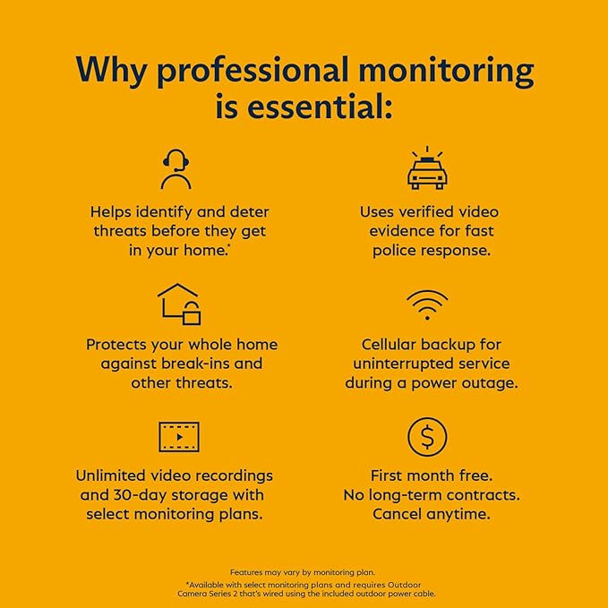 SimpliSafe 12 Piece Wireless Home Security System w/HD Camera - Optional 24/7 Professional Monitoring - No Contract - Compatible with Alexa and Google Assistant, White